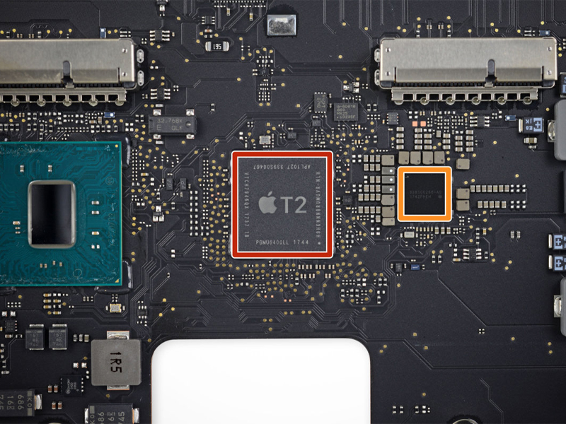 امنیت با تراشه جدید Apple T2 مک بوک پرو 13.3 اینچ Core i7  ظرفیت 16-512 گیگابایت 2019-CTO