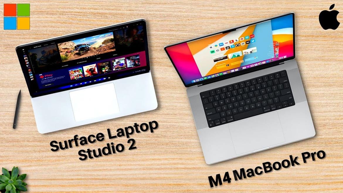 سرفیسلپتاپاستودیو۲یامک‌بوکپرو۱۴اینچ-کدامبهتراست؟