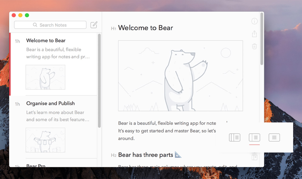 نرم افزار Bear برای مک The-best-Mac-apps-4