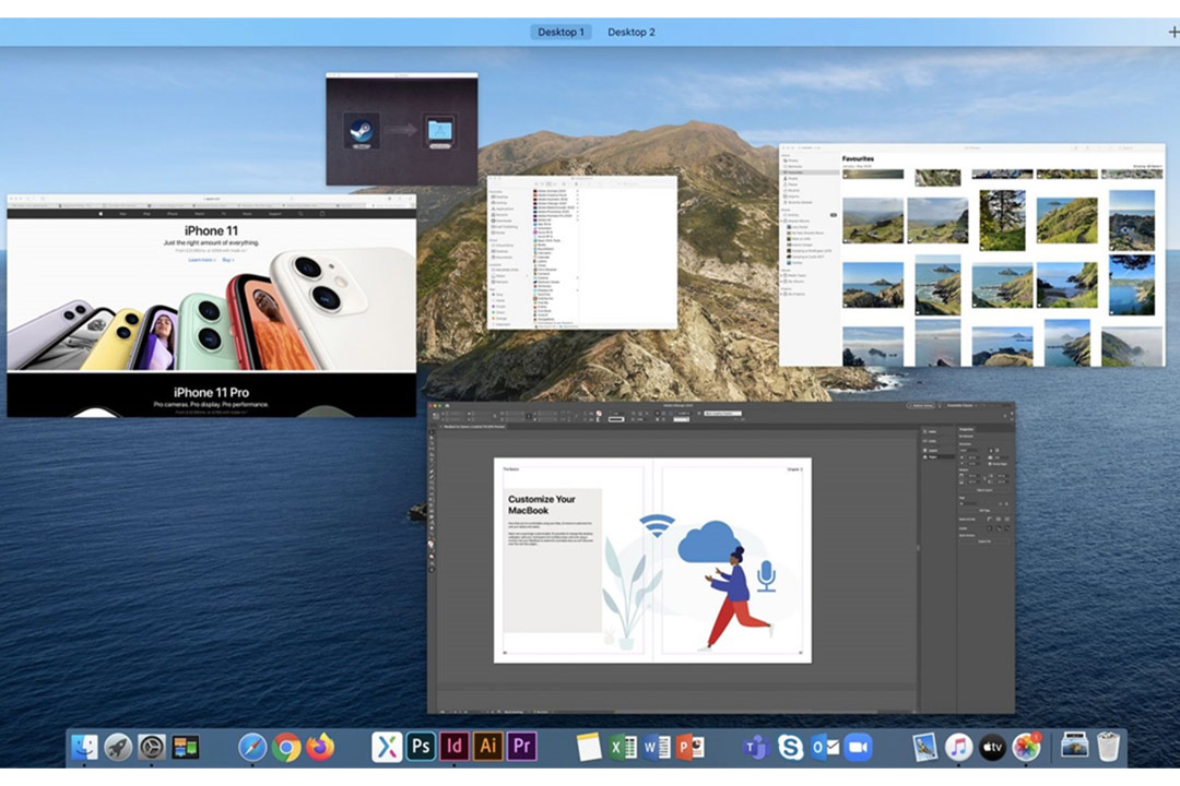 استفاده از Mission Control برای مدیریت دسکتاپ های مجازی