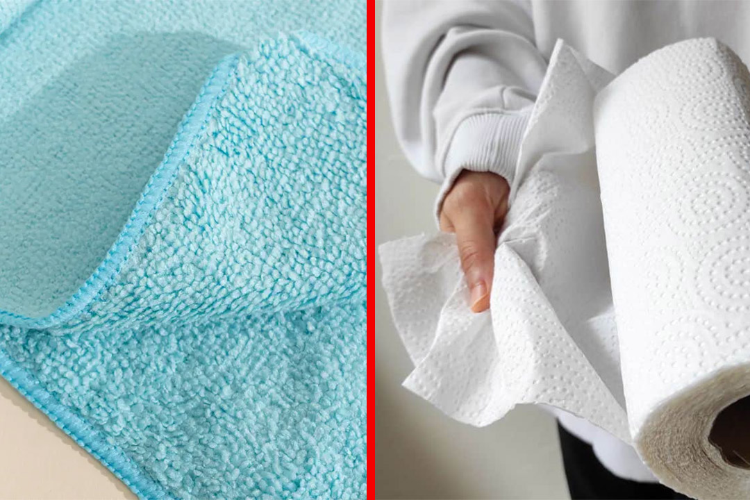 تفاوت دستمال میکروفایبر و دستمال کاغذی برای تمیزکاری صفحه نمایش