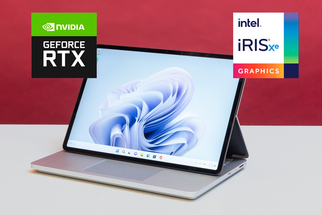 مقایسه گرافیک اینتل و انویدیا در سرفیس لپ تاپ استودیو