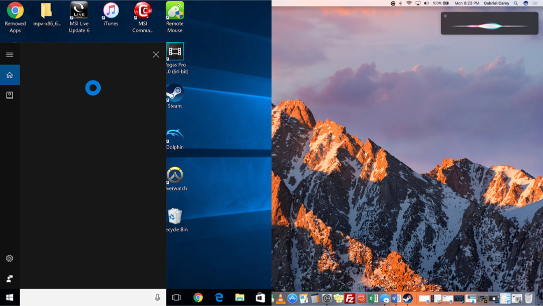 مقایسه رابط کاربری ویندوز و مک او اس