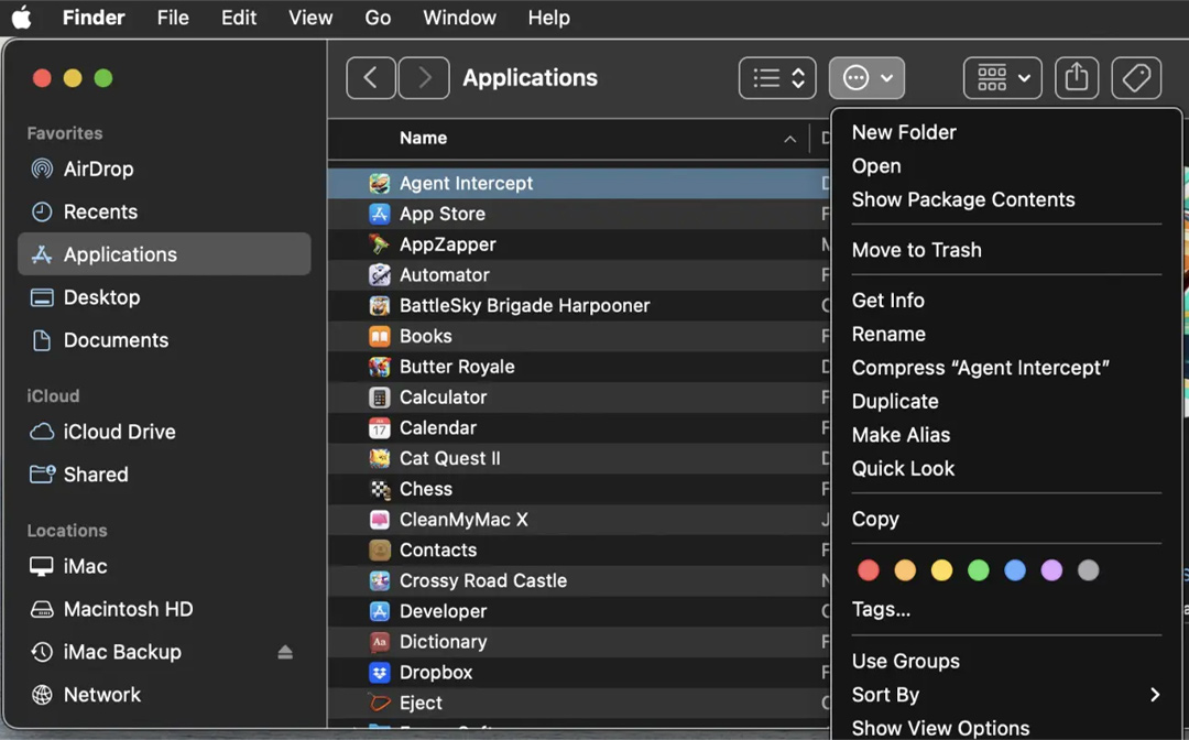 نحوه مدیریت فایل در فایندر مک او اس