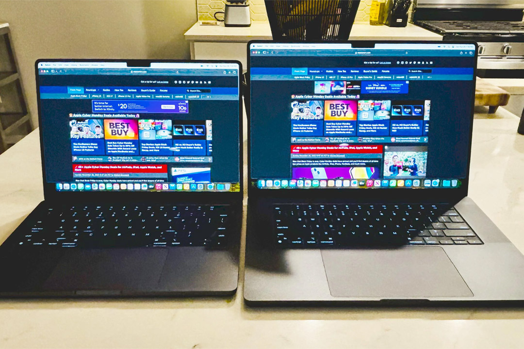 مقایسه دقیق نمایشگر مک بوک پرو ۱۴ و ۱۶ اینچ M4