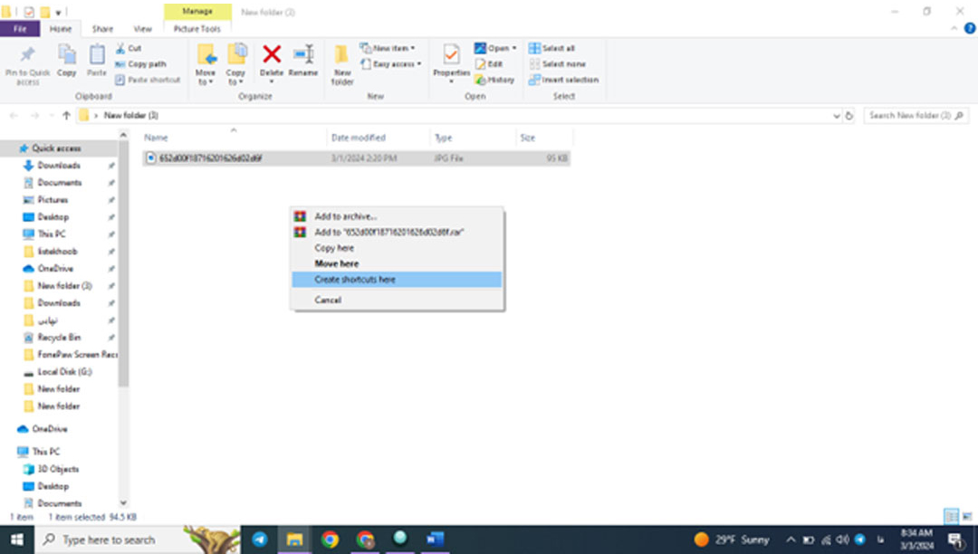 ترفندهای موس در ویندوز - ساخت آیکون