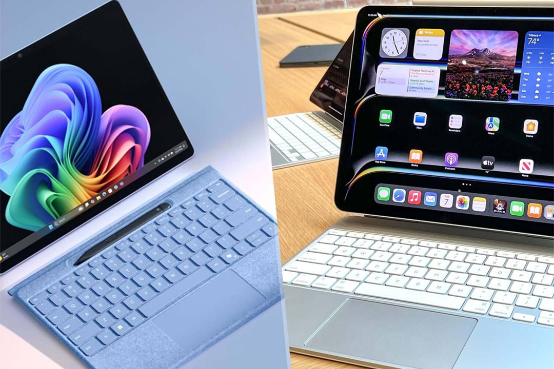 مقایسه کیبورد بی‌سیم سرفیس پرو و مجیک کیبورد آیپد