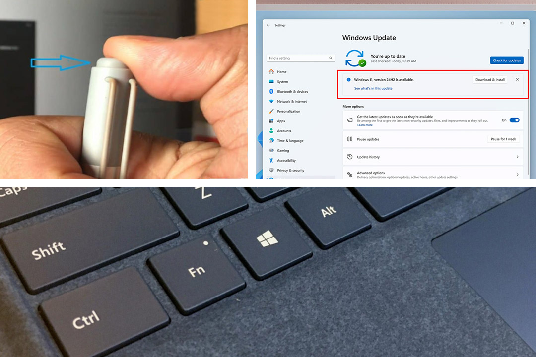 اولین قدم‌ها پس از راه‌اندازی سرفیس: آپدیت ویندوز، اتصال قلم و تنظیم کلید Fn