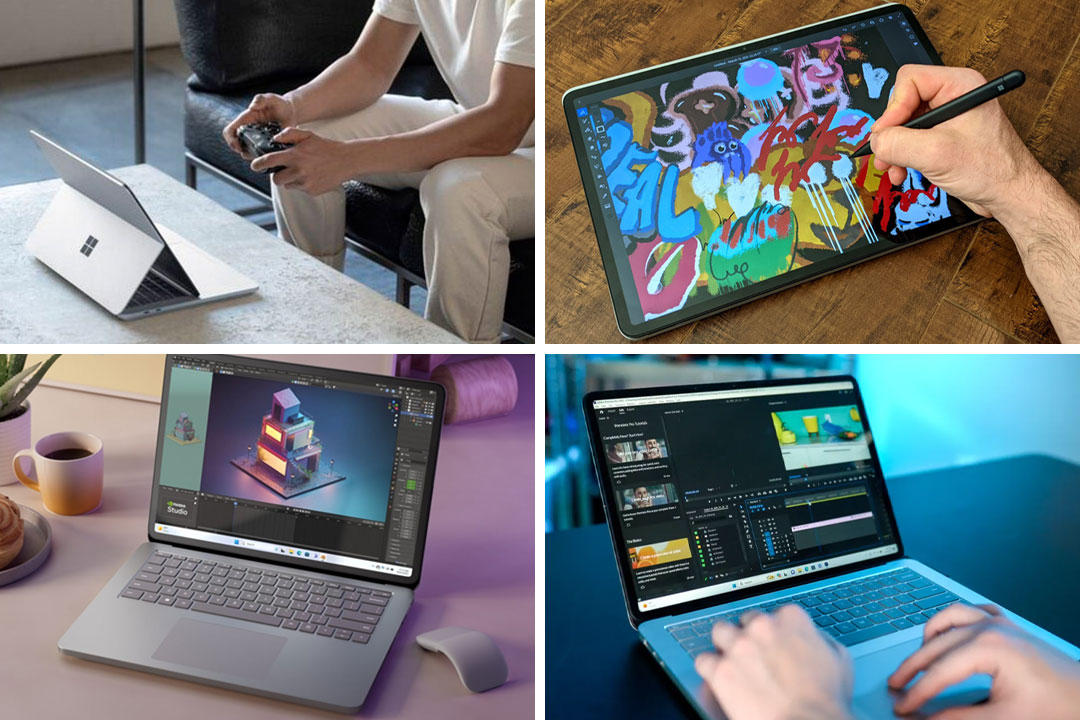 کاربردهای سرفیس لپ تاپ استودیو 2 برای طراحان، مهندسان، تدوینگران و توسعه‌دهندگان