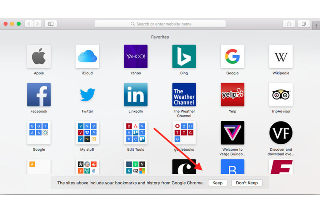Transfer data from Chrome browser to Safari