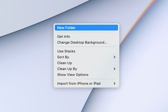 How to create a folder on the desktop  نحوه ایجاد یک پوشه در دسکتاپ