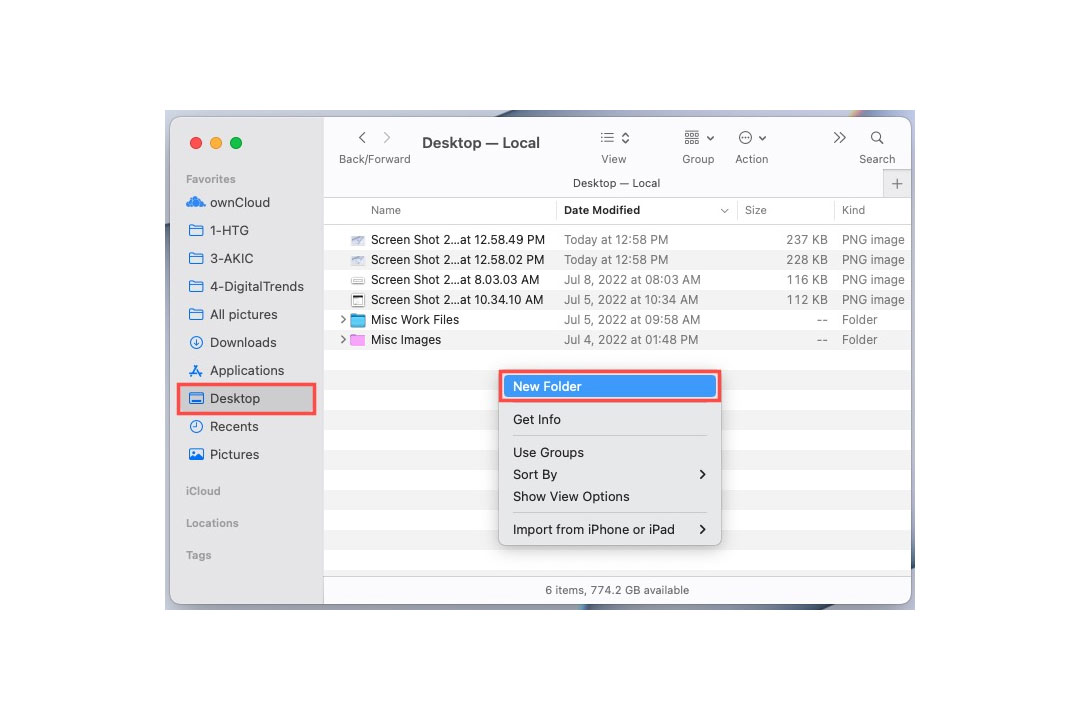 How to create a folder on the desktop  نحوه ایجاد یک پوشه در دسکتاپ