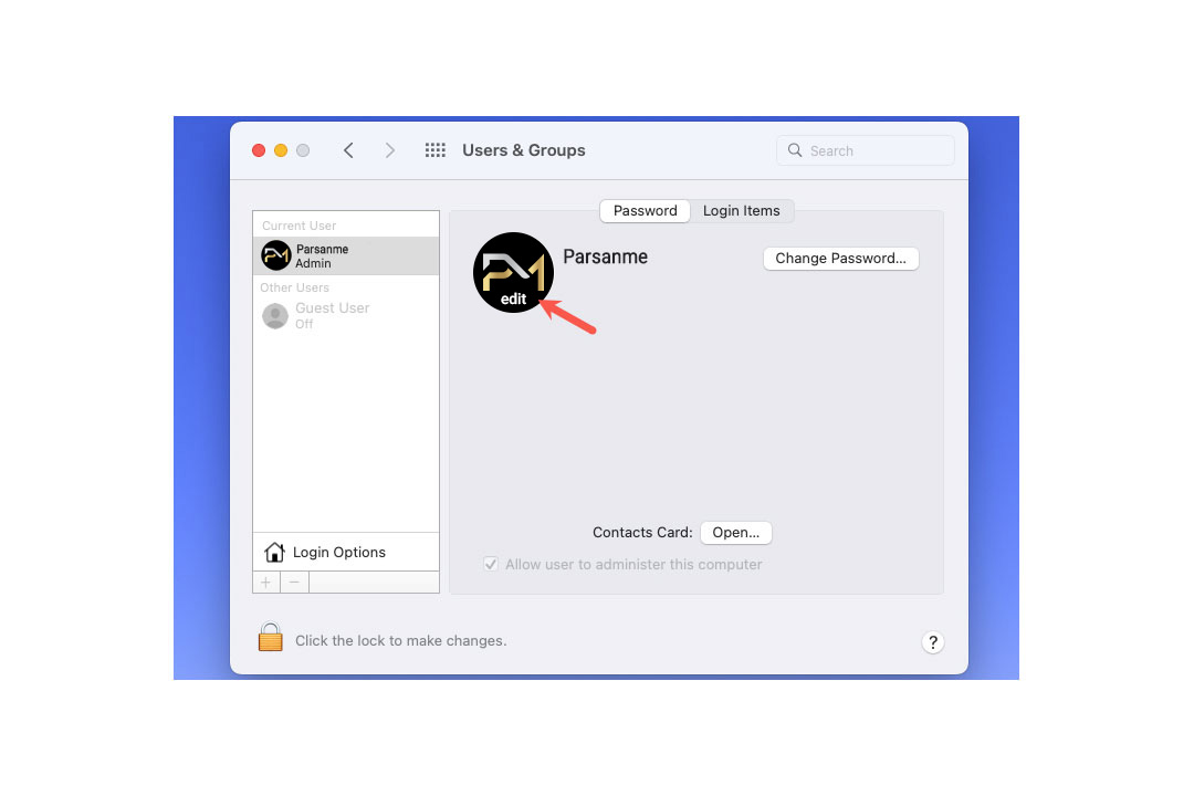 How to change the login picture on a Mac نحوه تغییر تصویر ورود به سیستم در مک