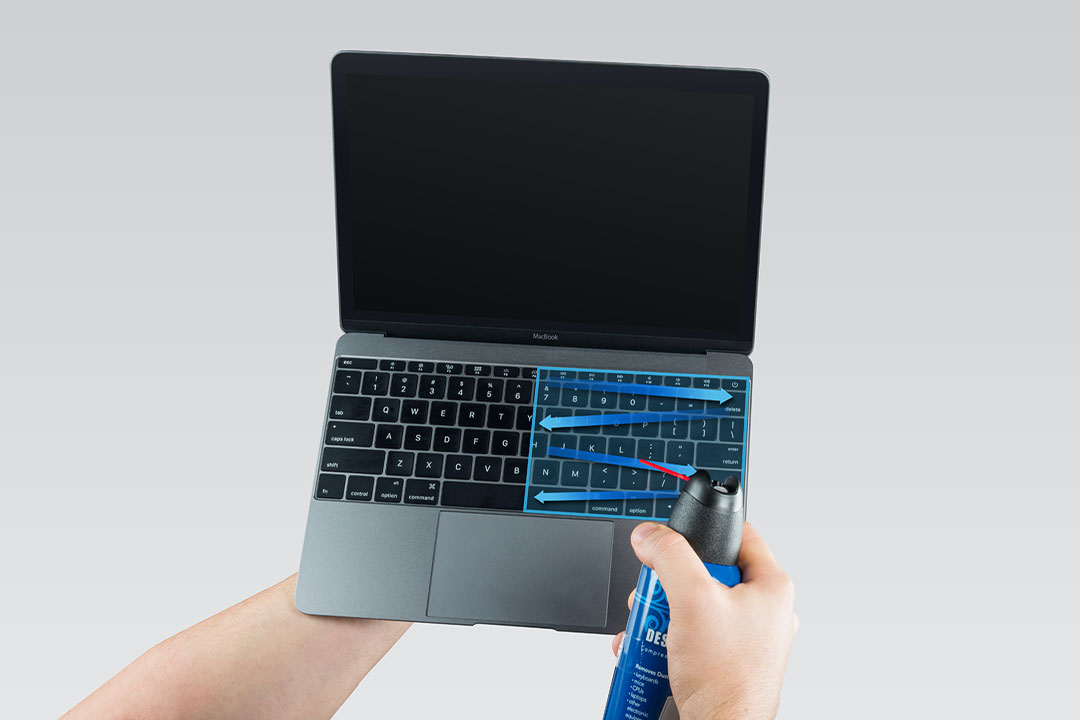 نحوه تمیز کردن صفحه کلید مک بوک How to clean a MacBook keyboard