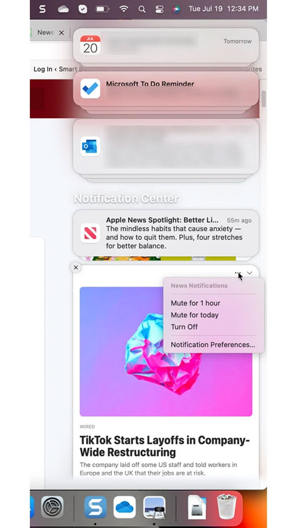 How to use Notification Center on Mac نحوه استفاده از مرکز هشدار در مک