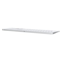 کیبورد بی سیم اپل مدل Magic Keyboard USB-C 2024 White MXK73 With Numeric+Touch ID