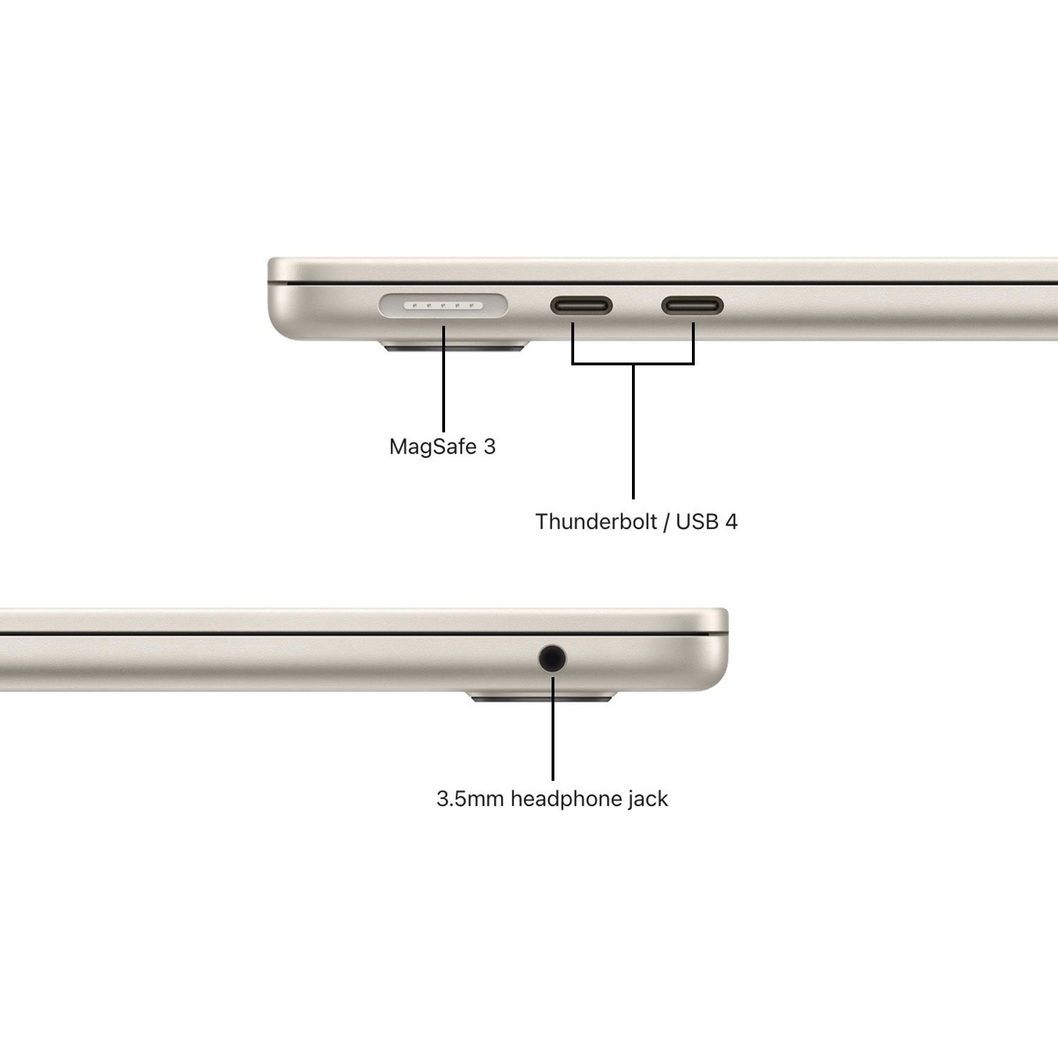 مک بوک ایر ۱۵.۳اینچ Macbook Air MDVF4 M5 24GB 1TB SSD 2026 Starlight