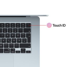 مک بوک ایر 15.3اینچ Macbook Air MC7D4 M4 24G 512G LLA 2025 Sky Blue