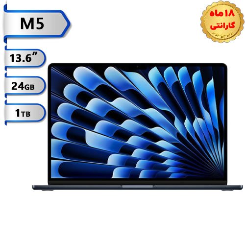 مک-بوک-ایر-۱۳.۶اینچ-Macbook-Air-MDHG4-M5-24GB-1TB-SSD-2026-MidNight