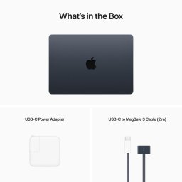 مک بوک ایر 13.6اینچ Macbook Air MC8Q4 M3 24G 512G LLA 2024 Midnight