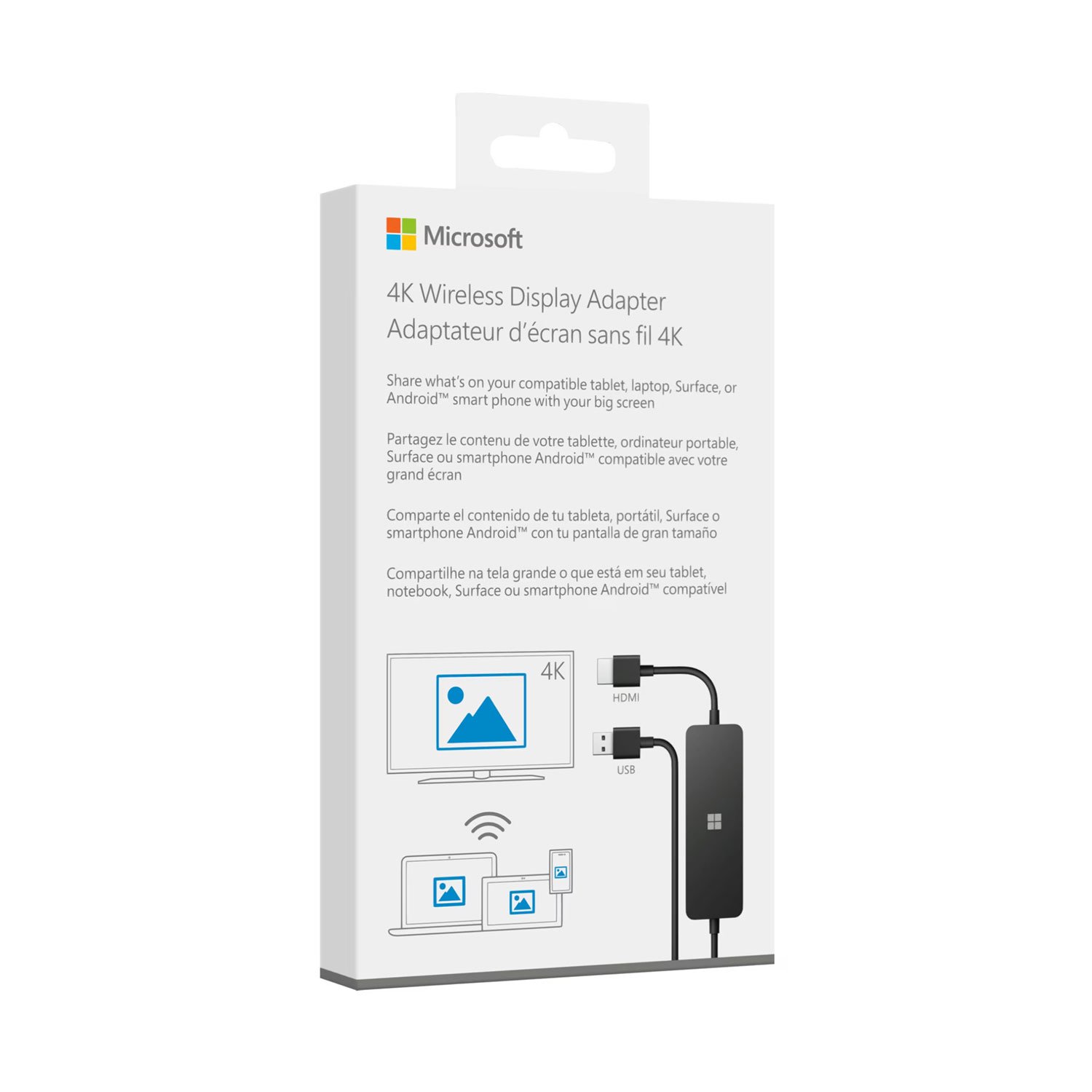 آداپتور بی سیم انتقال تصویر سرفیس مایکروسافت مدل Microsoft 4K Wireless Display Adapter