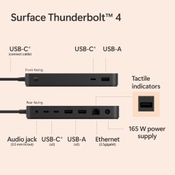 سرفیس داک تاندربولت 4 مدل Surface Dock Thunderbolt 4 T8H-00006