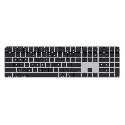 کیبورد-بی-سیم-اپل-مدل-Magic-Keyboard-USB-C-2024-Black-MXK83-With-Numeric+Touch-ID