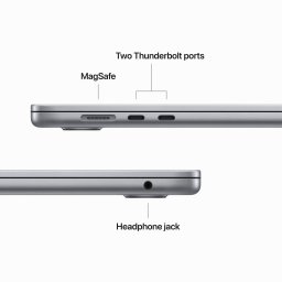 مک بوک ایر 15.3اینچ Macbook Air MC9E4 M3 16G 256G LLA 2024 Silver