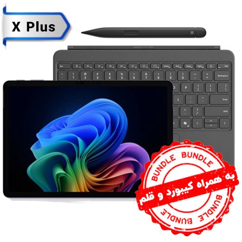 تبلت-مایکروسافت-Surface-Pro-12-inch-پردازنده-X-Plus-رم-۱۶-گیگ-هارد-۲۵۶-گیگ-SSD-با-کیبورد-12-اینچ-رنگ-تخته-سنگ-و-قلم-اسلیم