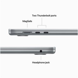 مک بوک ایر 13.6اینچ Macbook Air MC7U4 M2 16G 256G LLA 2024 Space Gray