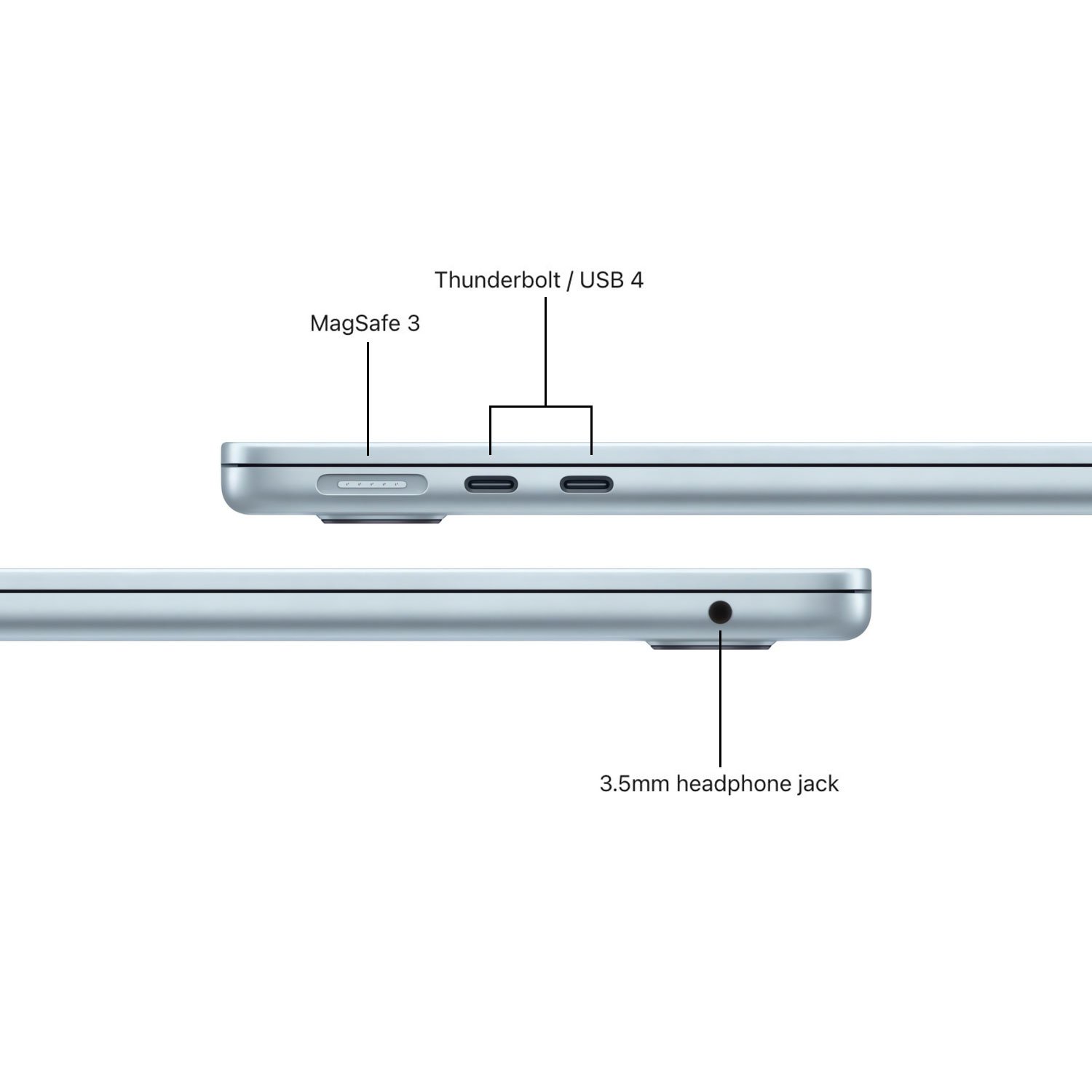 مک بوک ایر 15.3اینچ Macbook Air MC7C4 M4 16G 512G LLA 2025 Sky Blue