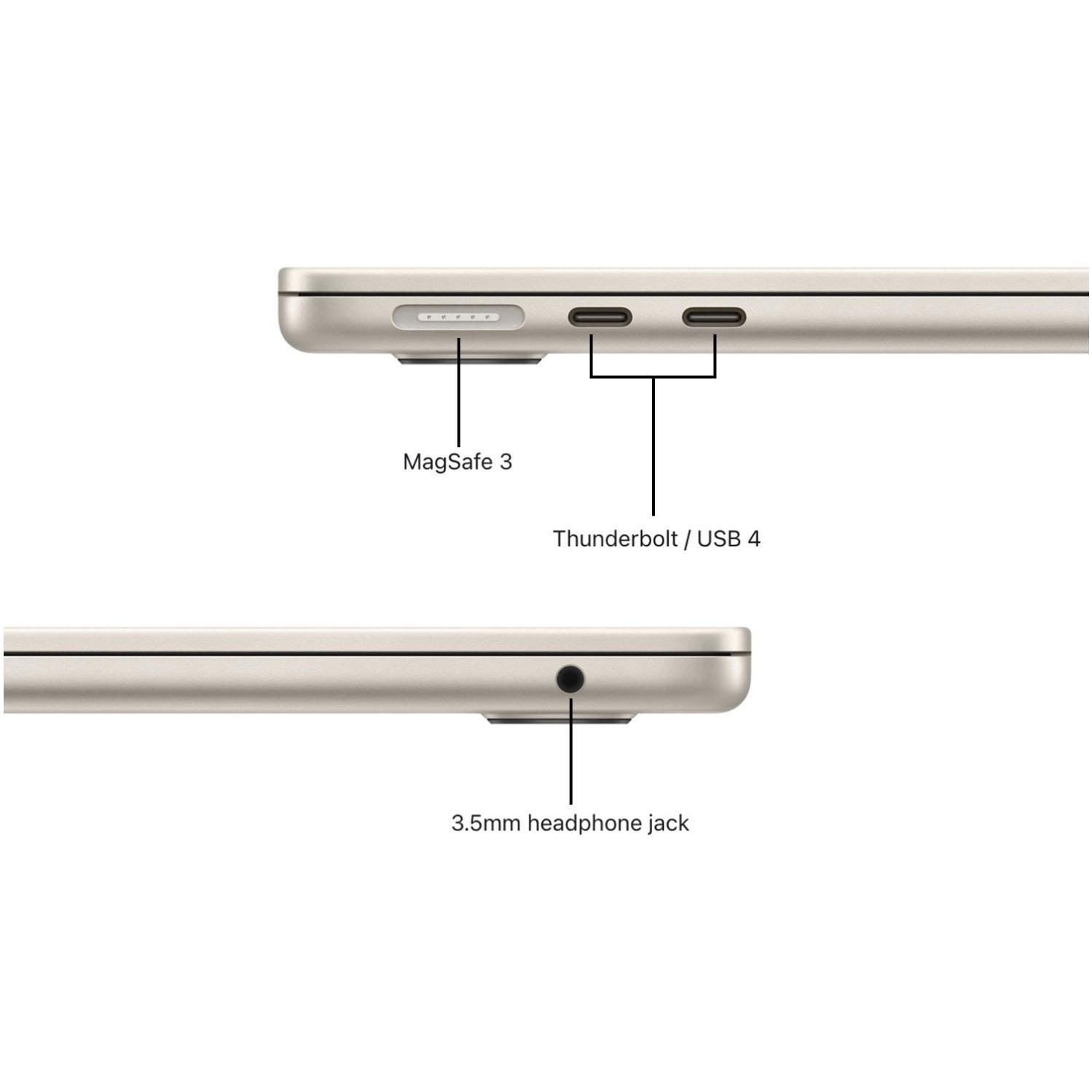 مک بوک ایر 15.3 اینچ  رم 8 حافظه 512گیگ مدل Macbook Air MQKV3 M2 2023